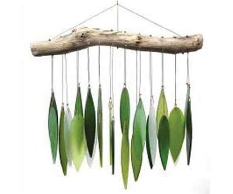 Spring Leaves Driftwood Glass Chime Wind Chimes Driftwood 4 Us