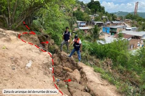 Ingemmet Derrumbe En Sector Pumahuasi De San Martín Afecta 20 Viviendas Huaral