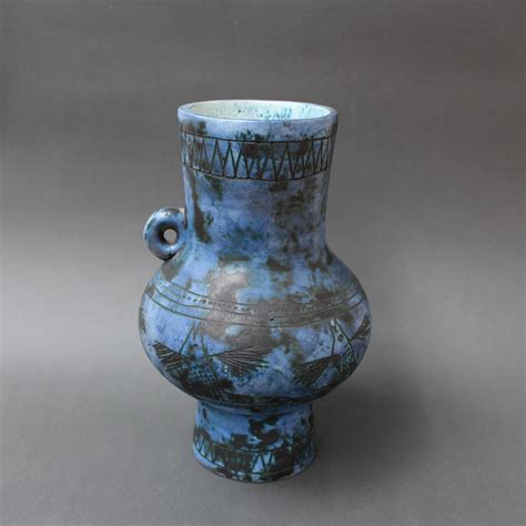 Vintage French Ceramic Vase By Jacques Blin Circa S For Sale At