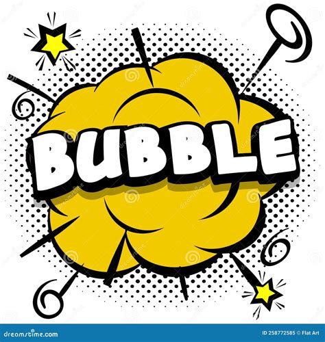 Bubble Comic Bright Template With Speech Bubbles On Colorful Frames