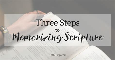 Get in the Word: 3 Steps to Scripture Memorization | Kathi Lipp