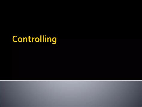 Controlling Ppt