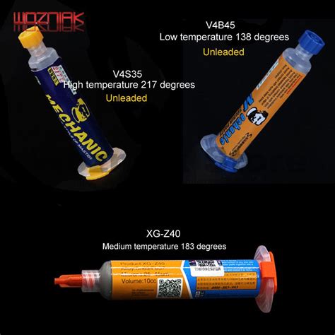 Pasta de soldadura sin plomo Original mecánica Alta Temperatura media