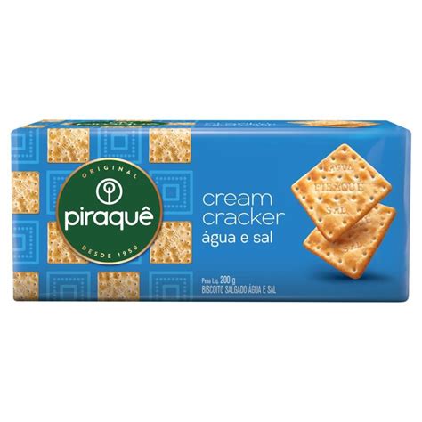 Cream Cracker Agua E Sal