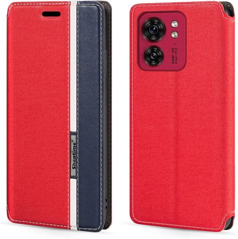 Funda para Motorola Edge 40 5G funda de piel con cierre magnético