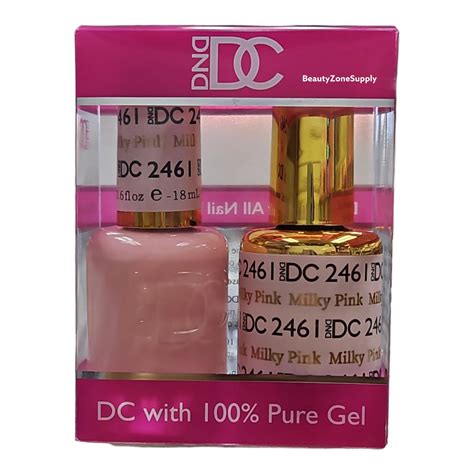 Dnd Dc Duo Gel And Lacquer Milky Pink 2461 Beauty Zone Nail Supply