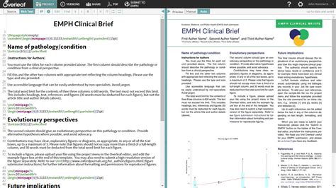 Expository Essay: Overleaf scientific article template