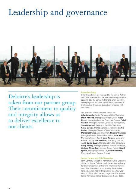 Leadership And Governance Annual Report 2011