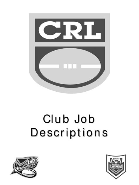 Club Job Descriptions Pdf Fundraising Secretary