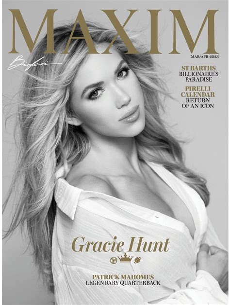 Amazing Gracie Hunt Is Maxims March 2023 Cover Photographed By Gilles