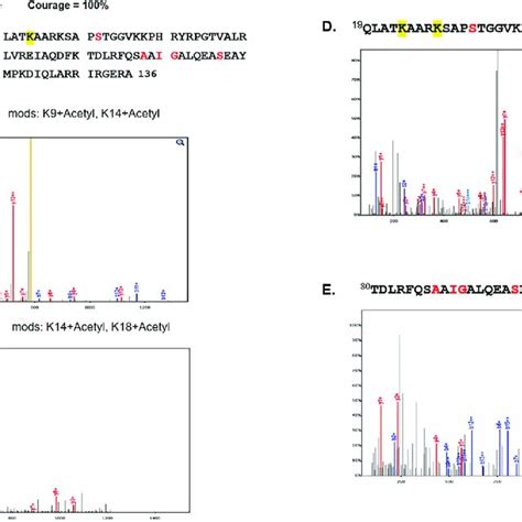 ESI MS MS Spectra Of Acetylated Peptides Of H3 3 Protein Obtained From