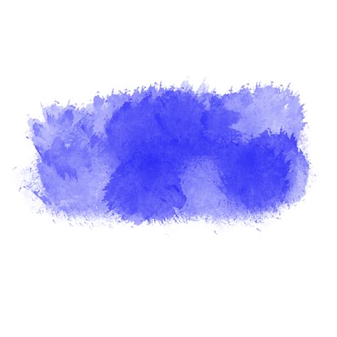 Blue Watercolor Brush Stroke 34002208 Png