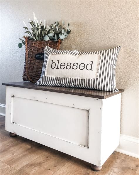 Storage bench with baskets (white-n) - Lovemade14