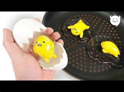 DIY How To Make Gudetama Egg Slime Clear Egg SLIME YouTube Egg