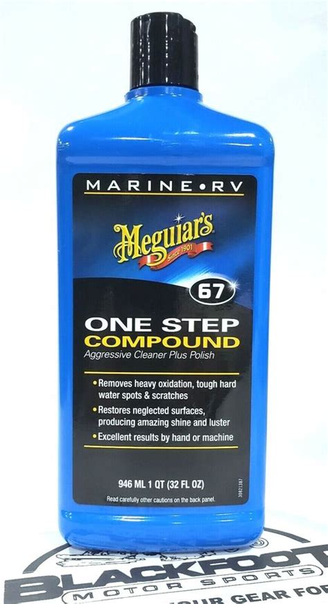 Meguiar S One Step Compound Cleaner Plus Polish Boat RV Cleaner