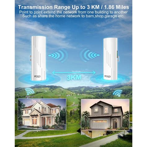 Gigabit Point To Point Wireless Bridge 5 8G 1000Mbps 1Gbps WiFi Outdoor