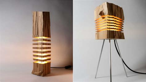 These Beautifully Minimal Lamps Are Created By Sliced Firewood