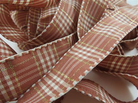 Mm Rustic Plaid Berisfords Ribbon Colours Per Metre