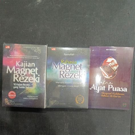 Jual Paket 3 Rahasia Magnet Rezeki Makna Ayat Puasa Kajian Magnet