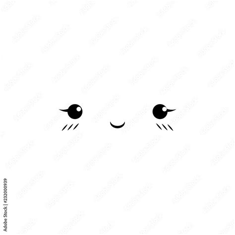 embarrassed, smile icon. Element of anime face icon for mobile concept ...