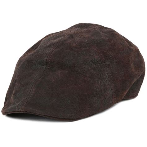 Texas Pig Skin Brown Flat Cap Stetson Caps Hatstoreworld