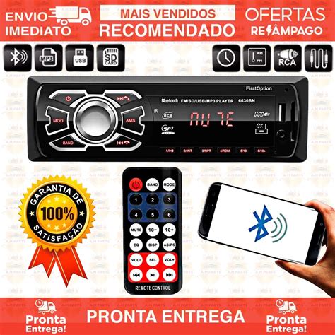 Aparelho De Som Carro Radio Automotivo Bluetooth Pendrive Sd Rádio