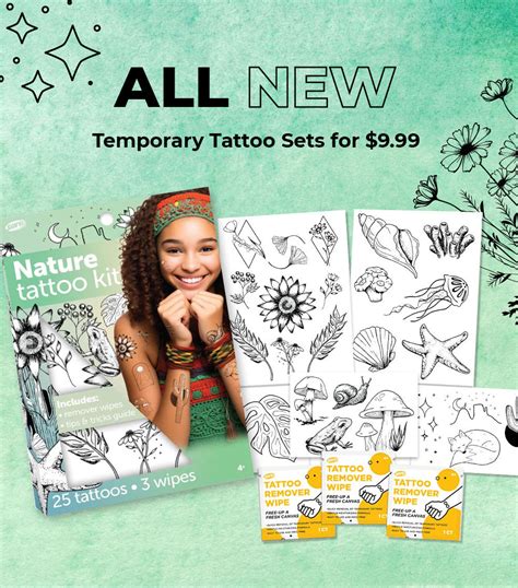 Express Yourself with Our New Savvi Tattoo Sets!