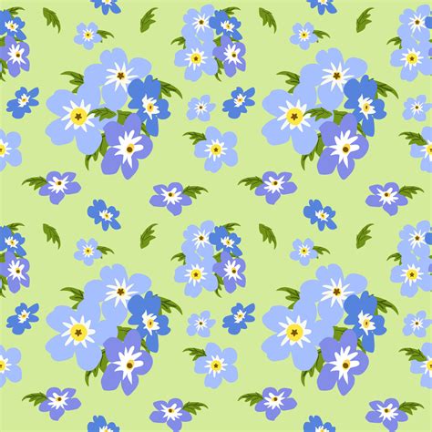 Purple Floral seamless pattern on green background. 24269896 Vector Art at Vecteezy