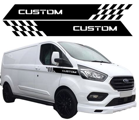 Zestaw naklejek Ford Transit Custom różne kolory ST naklejka nalepki