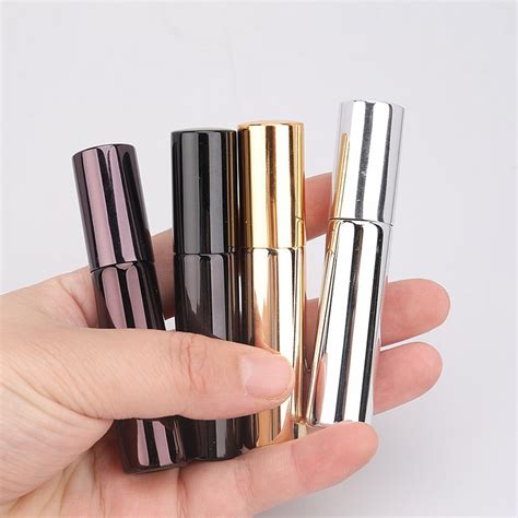 Ml Portable Uv Glass Refillable Perfume Bottle With Aluminum Atomizer