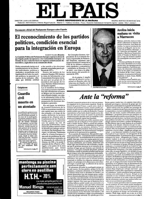 Portada De El PaÍs Del 04 05 1976