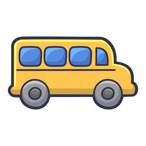 Free Vector cute school bus, tools for everyday life 23498403 Vector