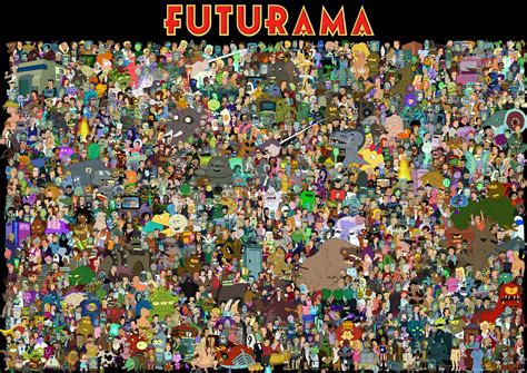 Entire Futurama Cast By Unrellius Via Unrelliusdeviantar Flickr