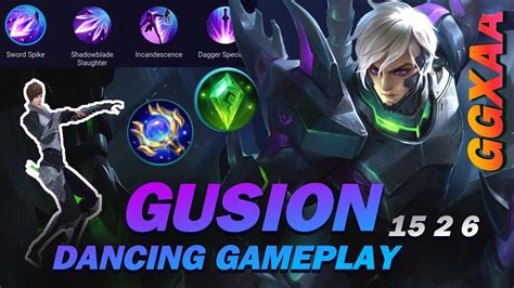 GUSION FUNNY DANCE GUSION Gameplay To Reach Mythic In MLBB By GGXAA