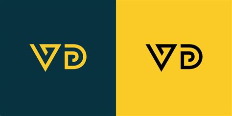 vd monogram logo design  vector art  vecteezy