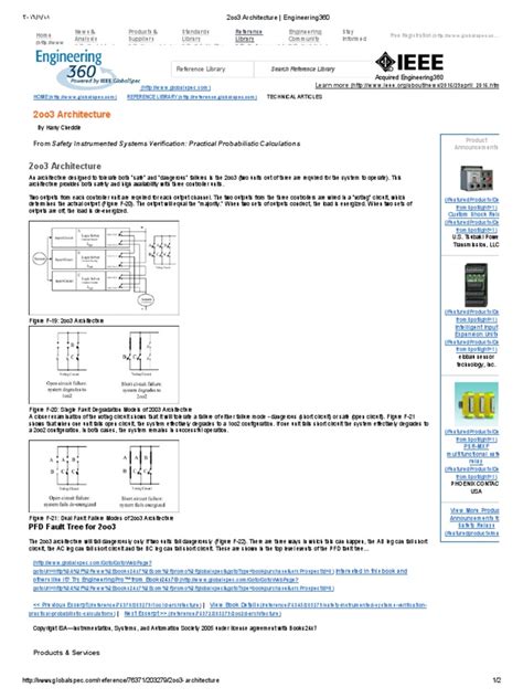 2oo3 Architecture Engineering360 Pdf Relay Power Supply