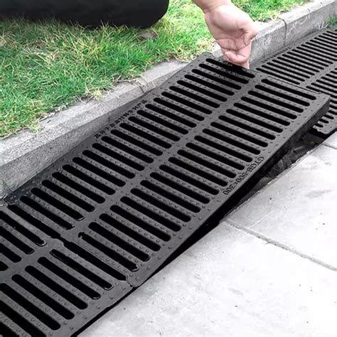 Topjia Outdoor Drain Cover Resin Cuttable High Polymer Drain Strainers Grate Durable