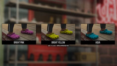 Crocs Clogs For Mp Male And Mp Female Fivem And Sp Unlocked Gta5