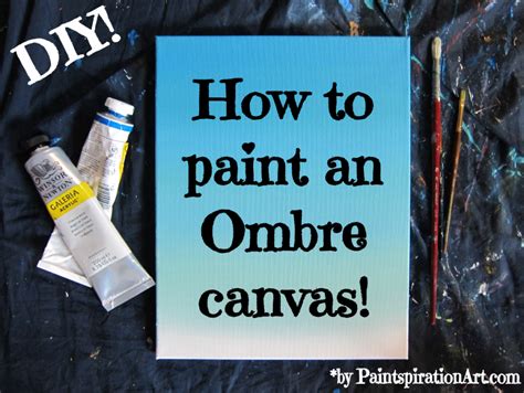 How To Paint An Ombre Canvas Painting Diy Paintspiration