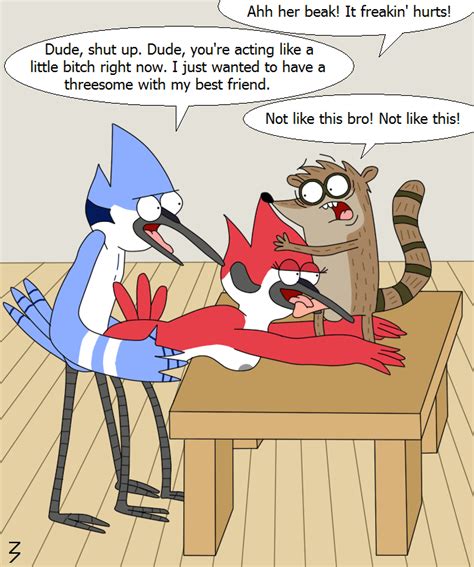 Rule 34 3pac Anthro Cartoon Network Male Focus Margaret Smith Regular Show Mordecai Regular