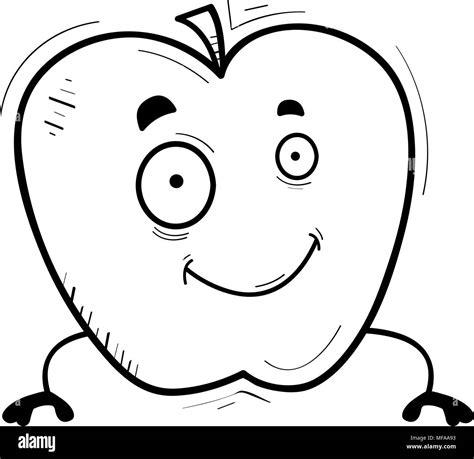 A cartoon illustration of an apple smiling Stock Vector Image & Art - Alamy