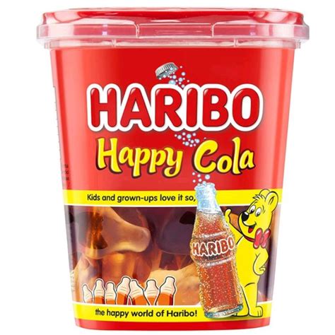 ฮาริโบ เยลลี่รสโคล่า แบบกระปุก Haribo Happy Cola Jelly 175g Shopee