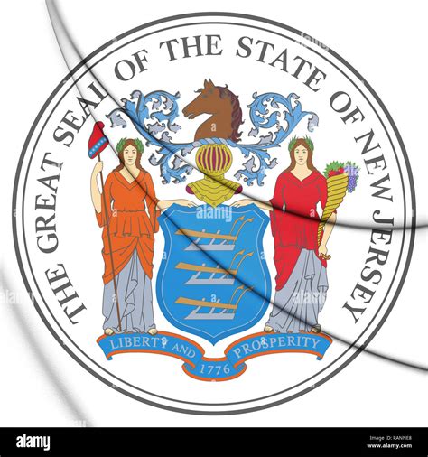 State seal new jersey hi-res stock photography and images - Alamy