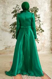 Neva Style Elegant Green Muslim Fashion Wedding Dress 3812Y Neva