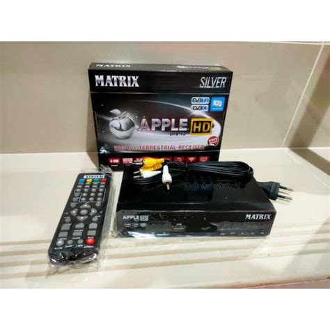 Jual Set Top Box Matrix Apple Silver STB DVB T2 TV Digital New Shopee