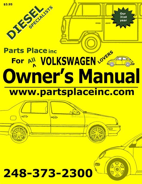 Parts Place Inc.com: VW Parts Catalog Cover