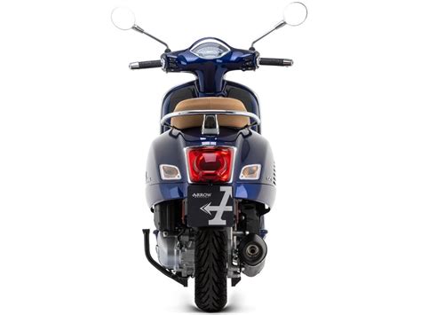 53550ANN ARROW DARK ALUMINUM URBAN SILENCER APPROVED VESPA GTS 125 I E