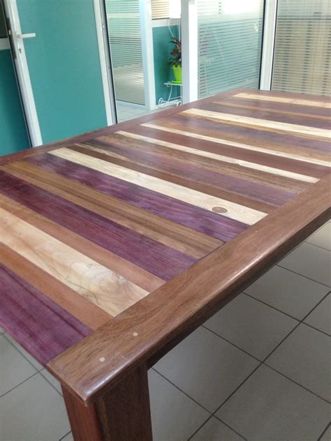 Table Fait Avec Divers Bois Local Guyane Takari Design