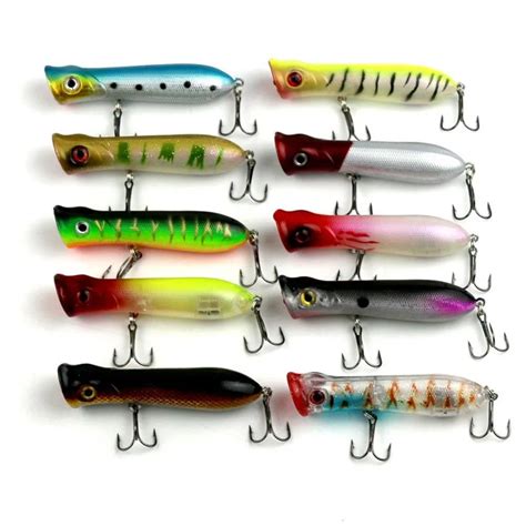 Pcs Mouth Bait Fishing Lure Fishing Topwater Floating Popper Poper