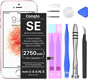 Amazon Mah Battery For Iphone Se St Gen Conqto New